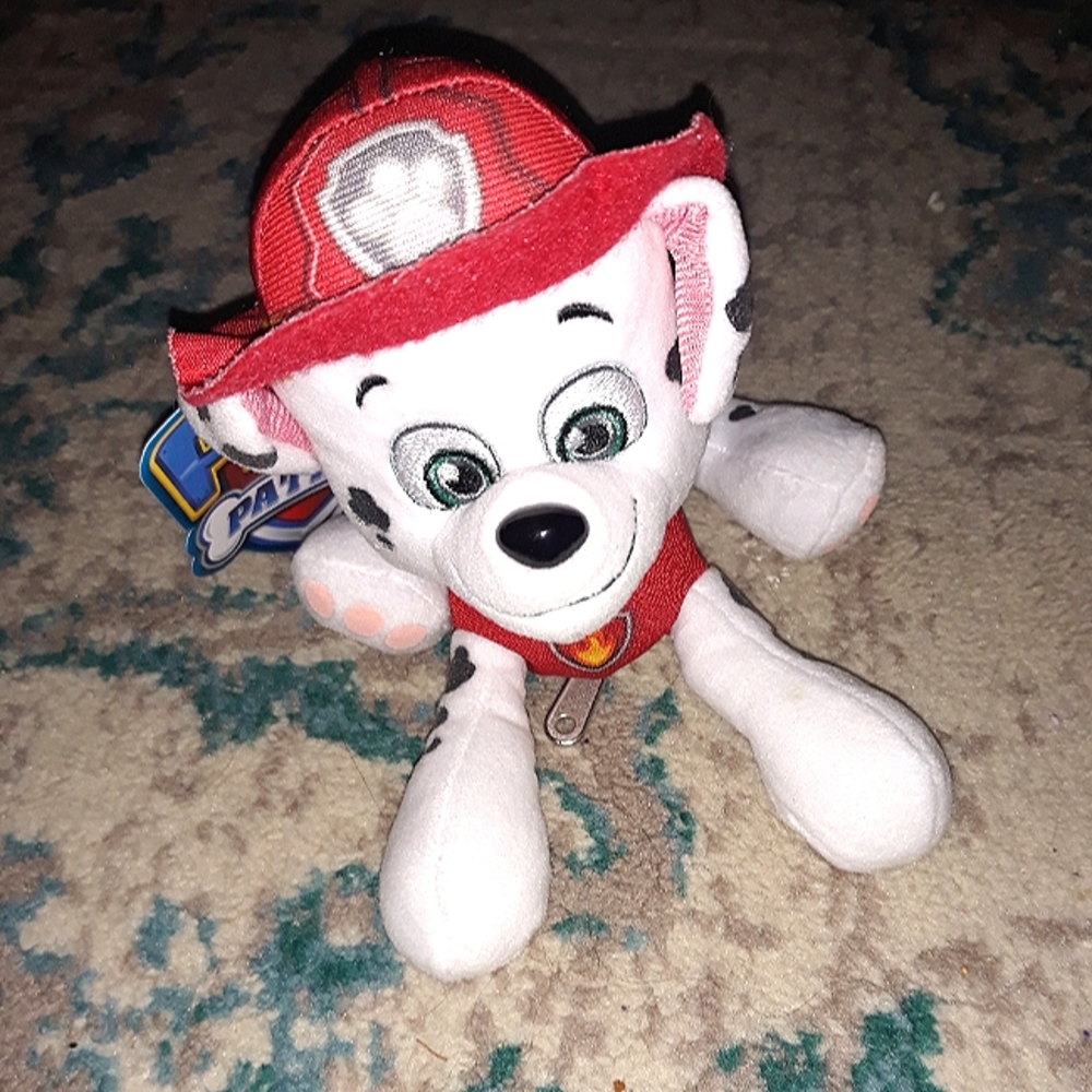 Marshall paw patrol clip on plush nwt